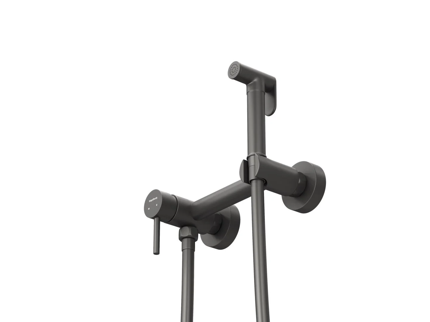 Приобрести hayzburg смеситель с гигиеническим душем, графит hb-2006gg