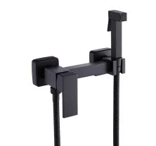 Смеситель с гигиеническим душем ViEiR Futuro, черный V502554C