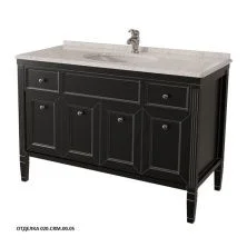 Caprigo Тумба с раковиной ALBION 120 см, черная, эмаль