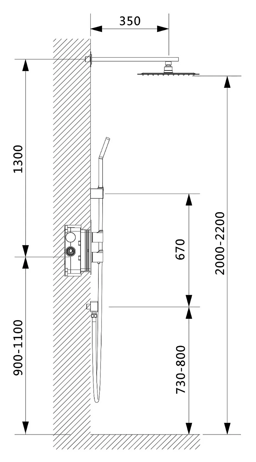 Приобрести душевая система встроенная с термостатом timo petruma sx-5159/00sm хром