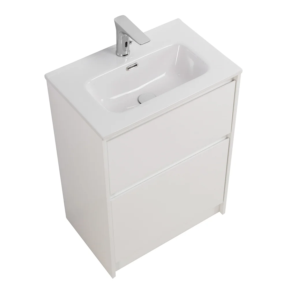 Приобрести belbagno тумба с раковиной kraft 39 50 см, напольная bianco opaco, белая раковина