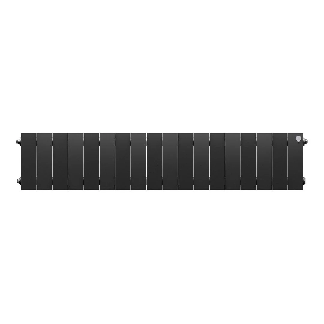 Приобрести royal thermo радиатор биметаллический pianoforte 200 /noir sable ( черный графит ) - 18 секц.