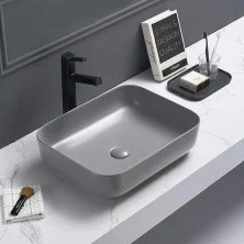 Comforty Раковина накладная T-Y9378MH 50х41 см, светло-серая матовая