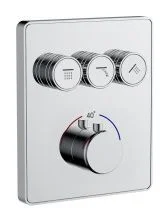 Термостатическая панель смесителя встраиваемая на 3 потребителя WONZON & WOGHAND, Хром (WW-INF323A-CR)