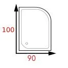 Заказать душевой поддон 1000х900 
