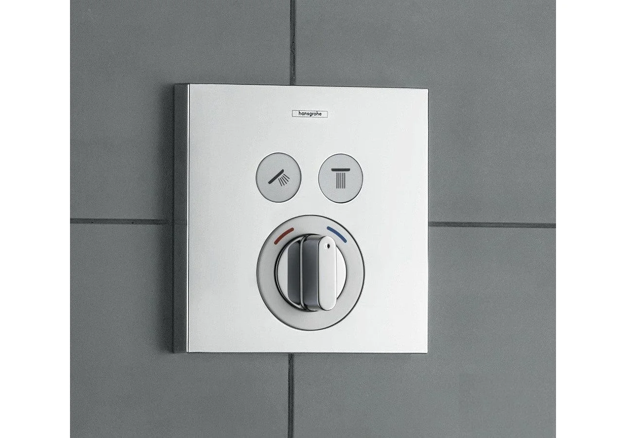 Приобрести смеситель для душа с термостатом hansgrohe shower select, скрытый монтаж 15768000