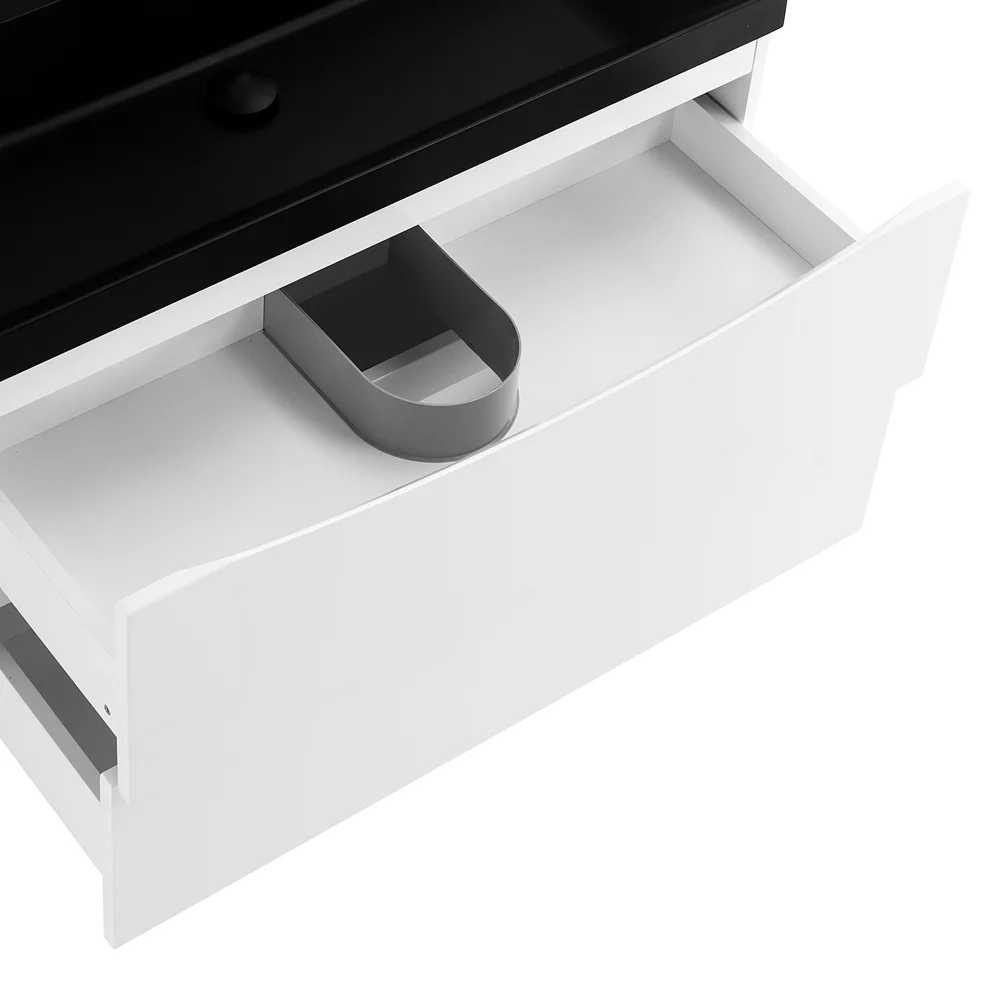 Приобрести belbagno тумба с раковиной marino 90 см, подвесная bianco opaco, чёрная раковина