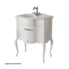 Caprigo Тумба с раковиной BOURGET 70 см, белая, эмаль