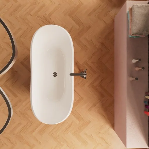 Приобрести frank акриловая ванна f6104 white/red 170х75 см, красная, отдельностоящая