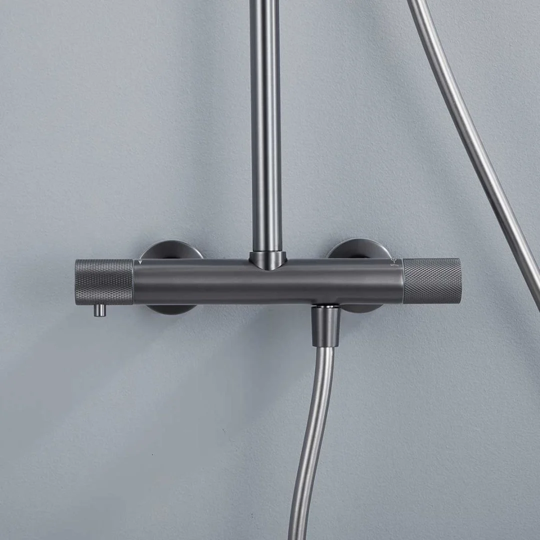 Приобрести vincea душевая стойка desire, термостат, оружейная сталь vsfs-1d0tgm