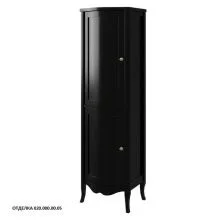 Caprigo Пенал TREVI 50 см, левый, черный, эмаль