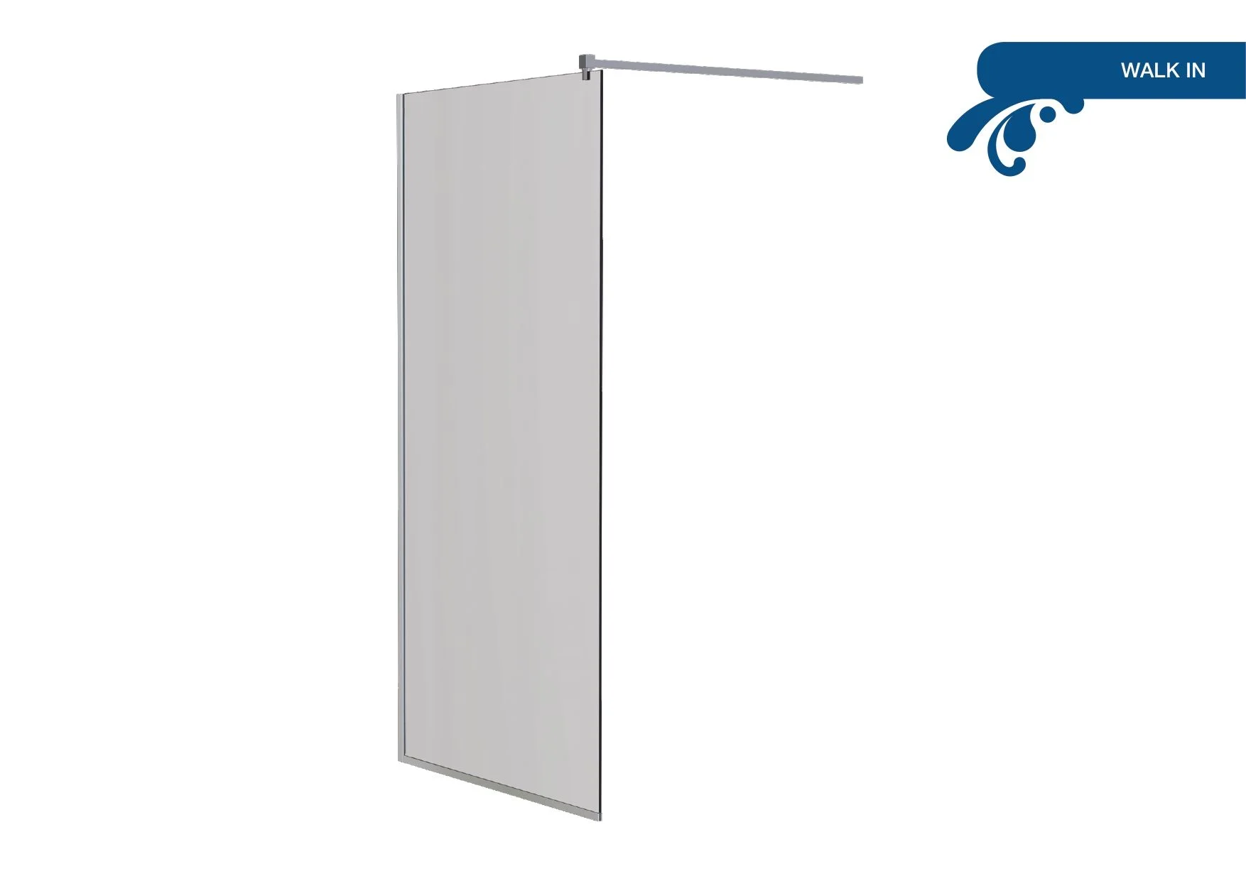 Приобрести mirsant душевая перегородка walk in 110 см, хром ут000084191