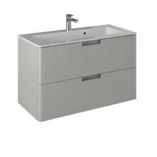 Briz Тумба подвесная с раковиной PRATO Light 100 см, светло серая, матовая, Т18-100