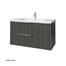 Caprigo Тумба с раковиной RAIN 100 см, правая, графит