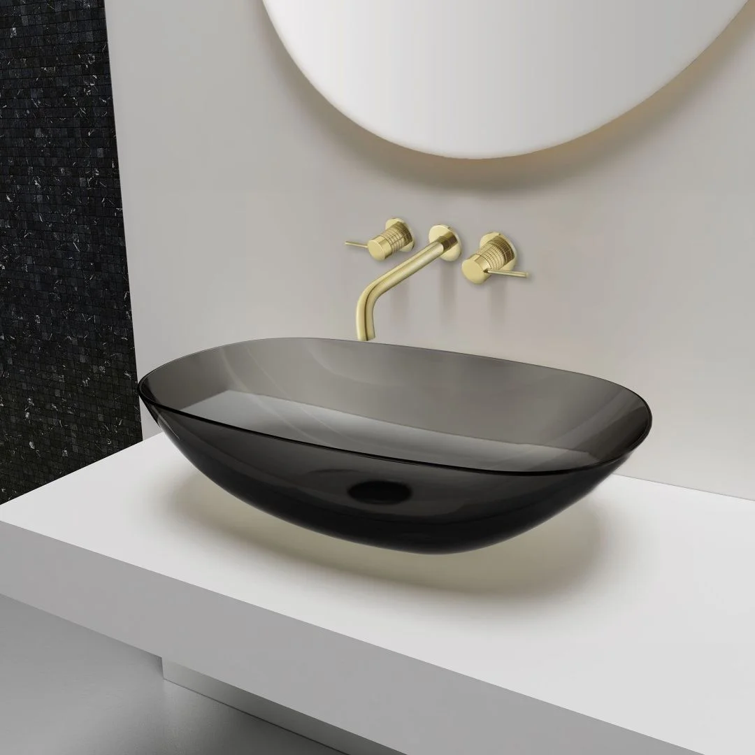 Приобрести vincea смеситель для раковины groove, настенный, брашированое золото vbfw-4g1bg4