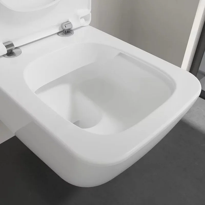 Приобрести унитаз подвесной villeroy boch venticello, безободковый с тонким сиденьем микролифт 4611rsr1