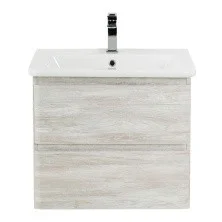 BelBagno Тумба с раковиной ALBANO-CER 50 см, подвесная Rovere Vintage Bianco, белая раковина