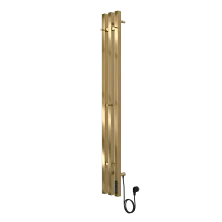 Terminus Полотенцесушитель ТРЭ 150х1200 см, электрический, квадратный профиль, золото