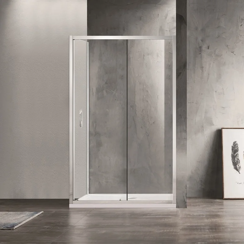 Приобрести душевое ограждение azario milton 1200х800 мм, хром, 6 мм, прозрачное стекло