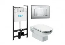 Инсталляция с подвесным унитазом Roca Dama Senso 7.8931.0.409.0