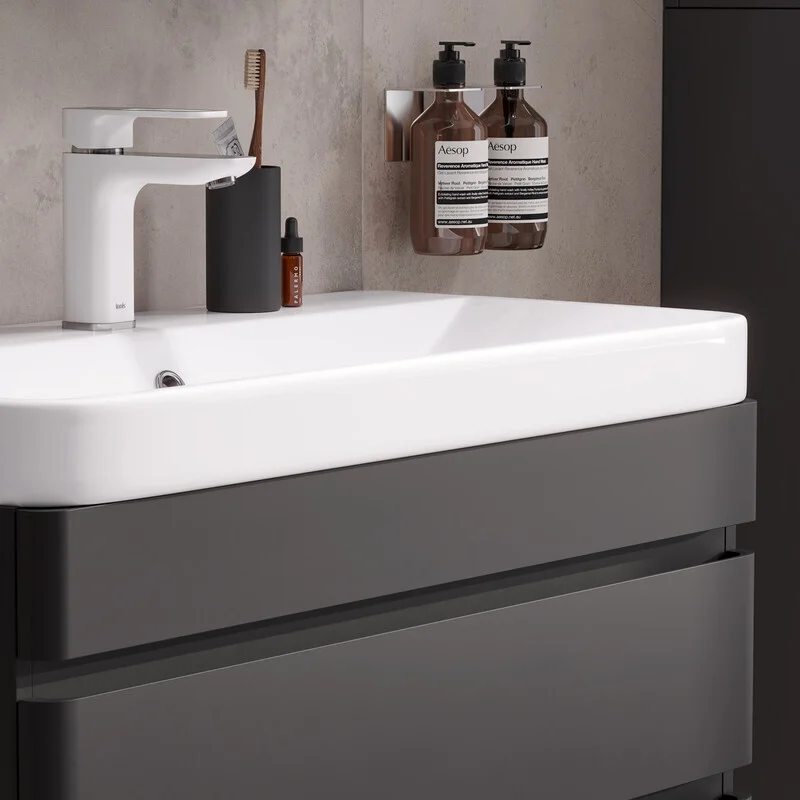 Приобрести equil тумба подвесная с раковиной eltoro 80 см, черная tpeltr80.2y-03