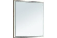 Aquanet Зеркало Nova Lite 75 см, LED подсветка, дуб рустикальный