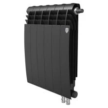 Royal Thermo Радиатор биметаллический BiLiner 500 /Noir Sable ( черный графит ) VR - 6 секц.