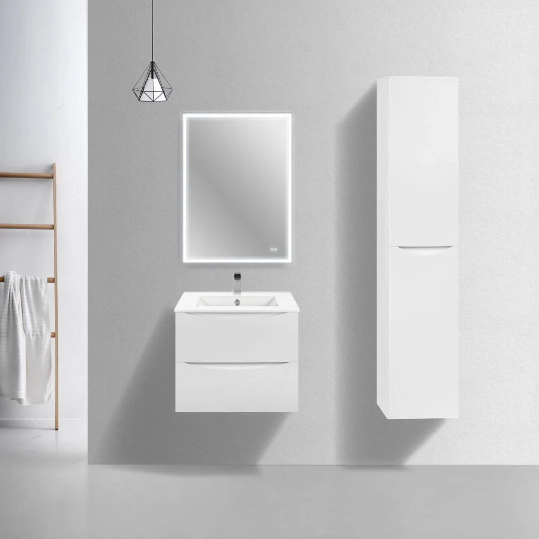 Приобрести vincea тумба подвесная mia slim 60 см, белая vmc-2mc600s1gw;vbs-13960s1