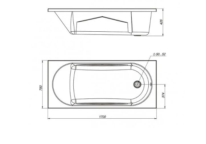 Приобрести панель фронтальная mirsant optima/азов/анапа/каспий 170 см