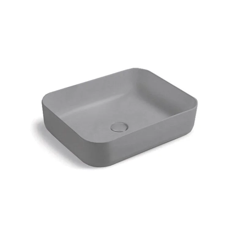 Приобрести vincea раковина накладная 50х39 см, серая матовая vbs-105mg