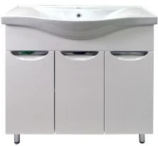 Loranto Тумба напольная с раковиной Стиль- 80 80х85 см, белая (CS00070538)