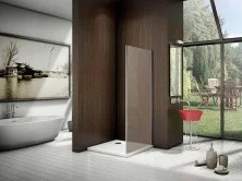 Стенка боковая Bas LATTE SP-100-G-WE (матовое стекло)