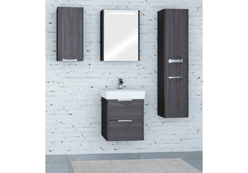 Приобрести тумба подвесная с раковиной акватон сильва 60 см 1a211801siw50, 1wh302186, дуб макиато