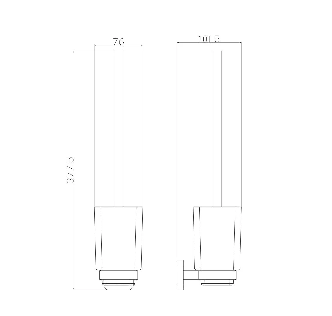 Приобрести туалетный ершик в комплекте wonzon & woghand still, хром (ww-6629)
