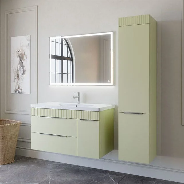 Приобрести caprigo тумба с раковиной monbar 100 см, правая, фисташка