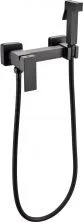 Grocenberg Смеситель с гигиеническим душем, черный матовый GB101NBL