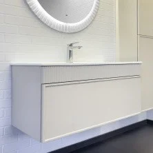 Сomforty Тумба с раковиной Мадрид 100 серый шёлк