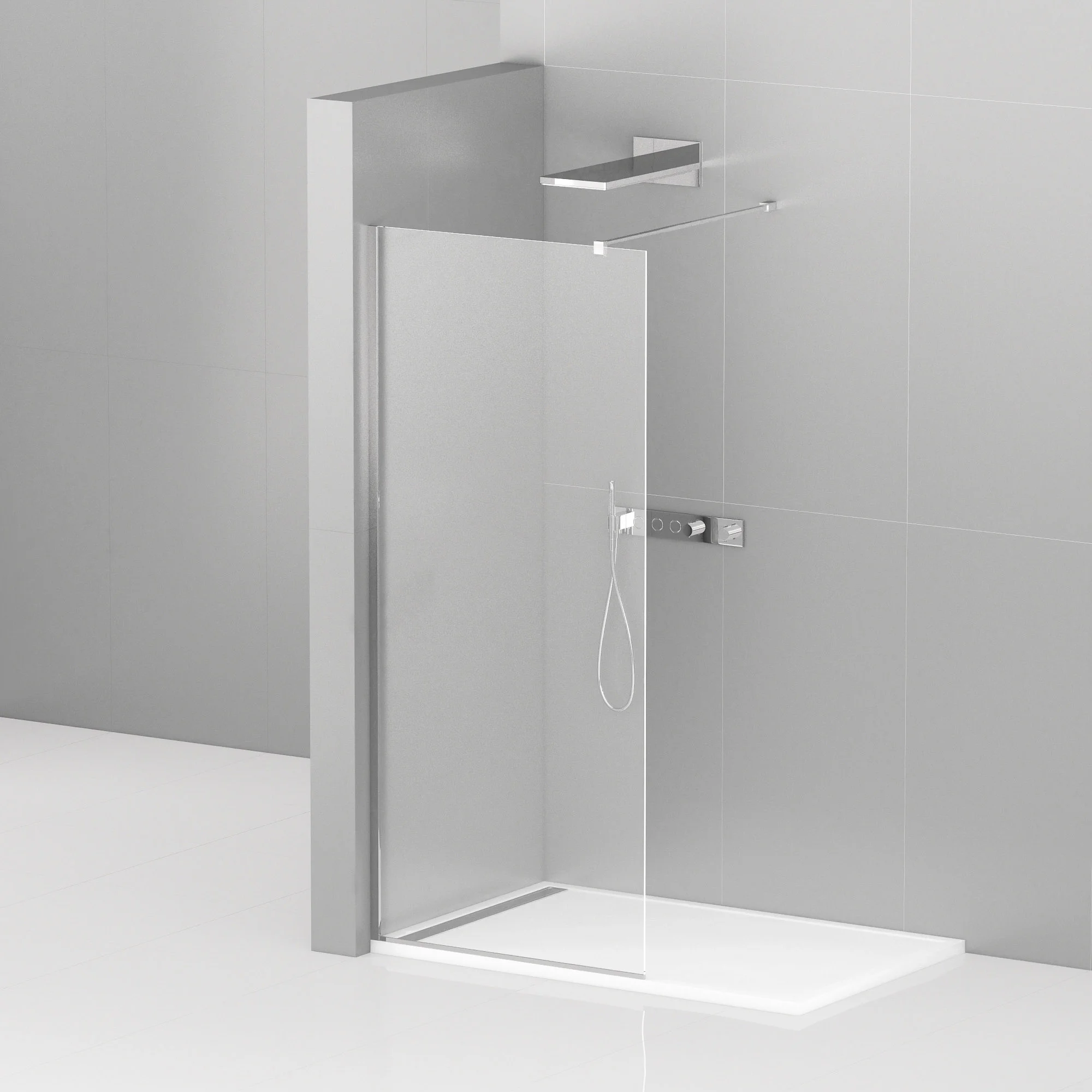 Приобрести cezares душевая перегородка liberta 85 см, хром liberta-l-1-85-120-c-cr