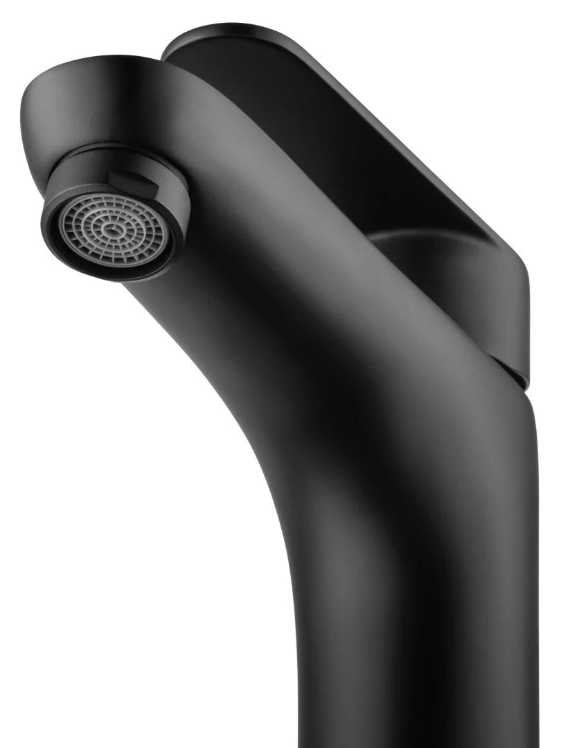 Приобрести смеситель для раковины высокий wonzon & woghand alfa, черный матовый (ww-a40232-mb)