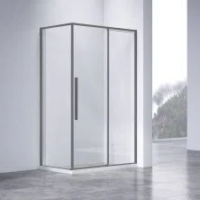 Vincea Душевое ограждение Slim-N 90х110 см, прозрачное, оружейная сталь VSR-4SN9011CLGM