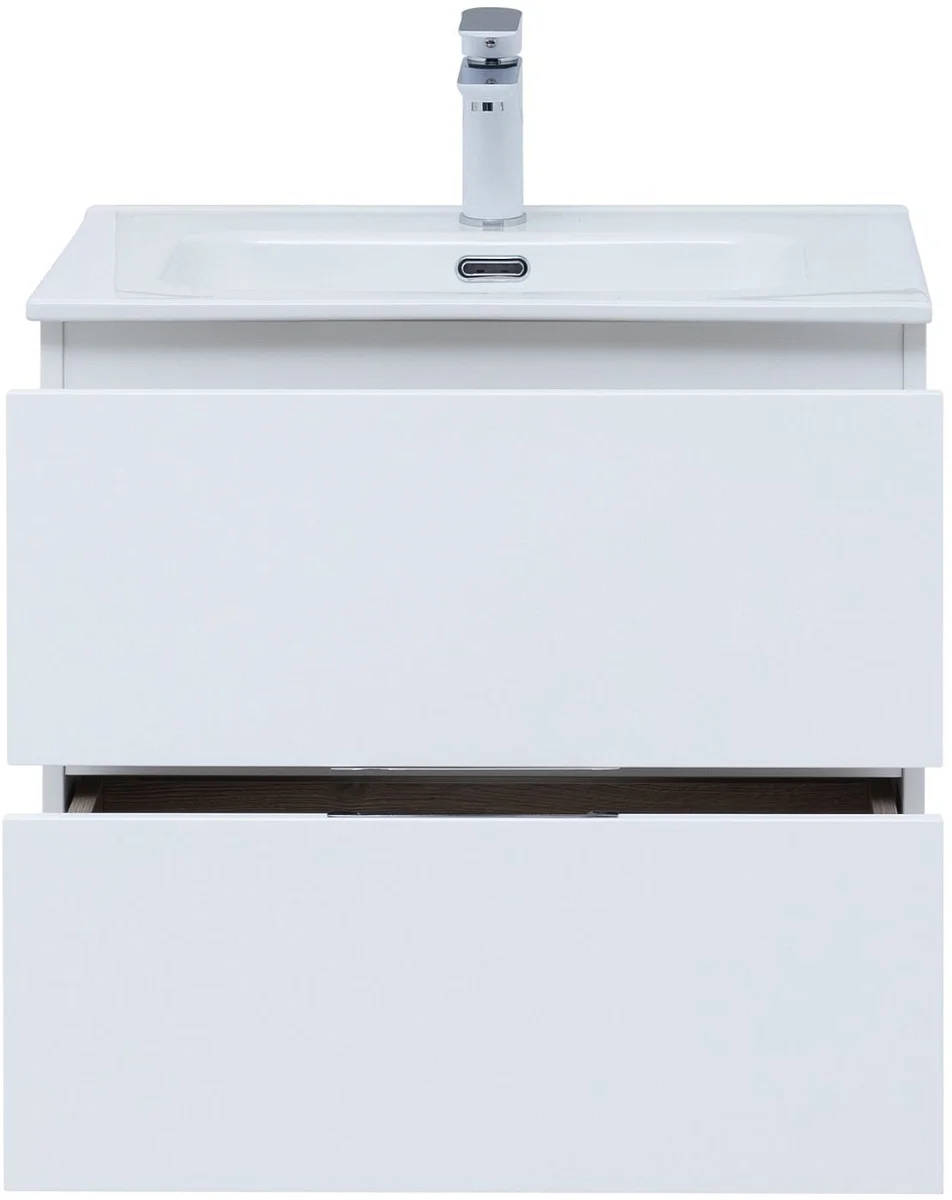 Приобрести aquanet тумба с раковиной алвита new 60 см, 2 ящика, белая матовая