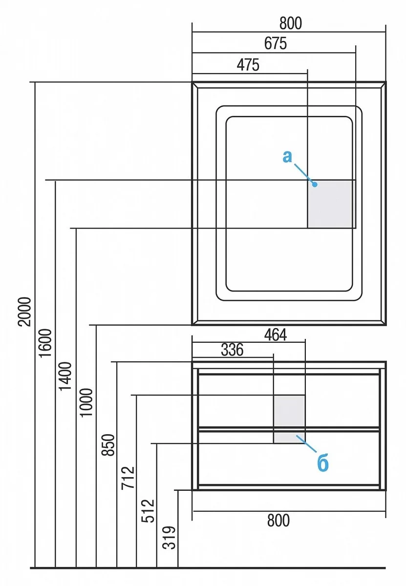 Приобрести тумба акватон римини 80 с раковиной премьер м 800