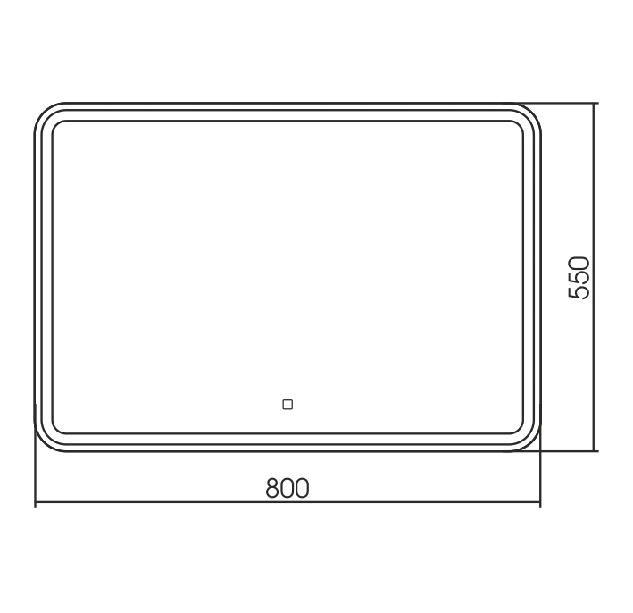 Приобрести azario зеркало давид 800*550 сенсор выкл