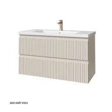 Caprigo Тумба с раковиной FORTE-Smalty TYPE 100 см, светло бежевая