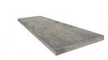 Ступень Coliseumgres Brenta Grey 33х90см, серая, угловая, левая