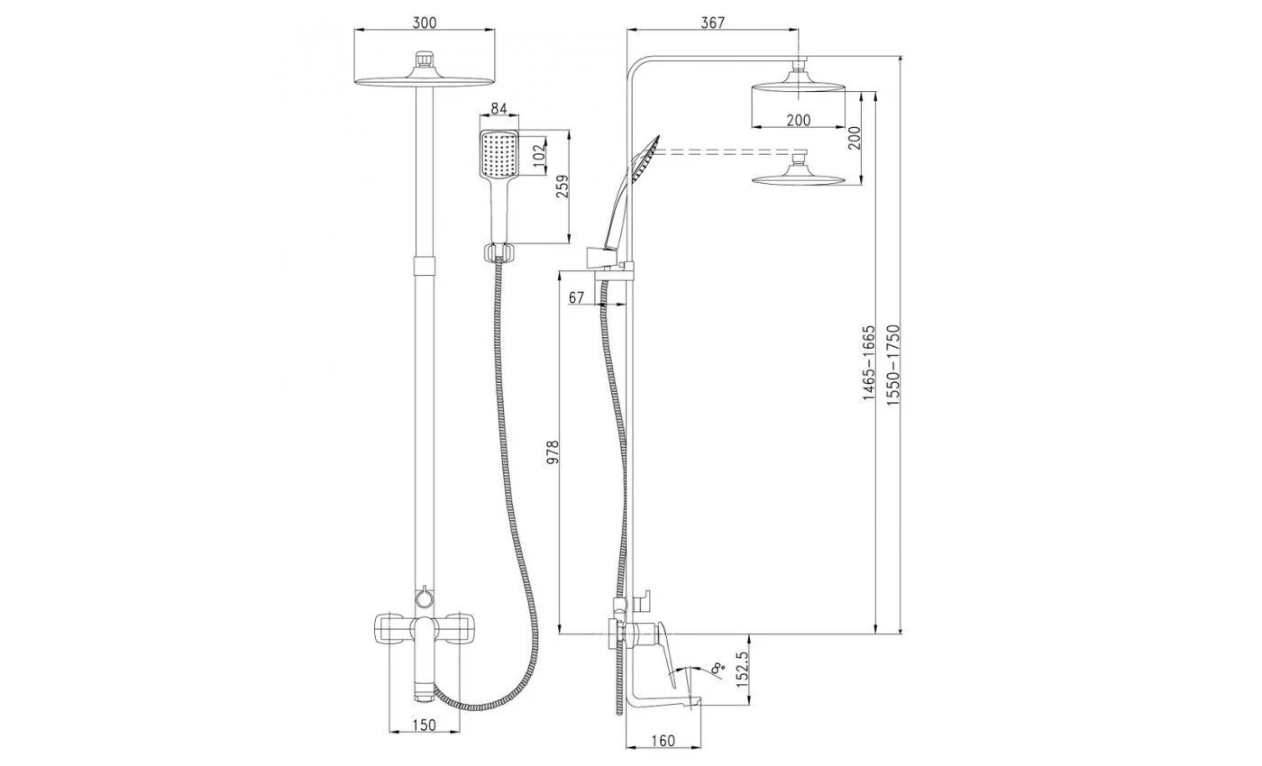 Приобрести lemark душевая система allegro с лейкой тропический дождь, хром lm5962cw