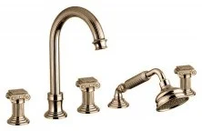 CEZARES Смеситель на борт ванны OLIMP, 5 отверстий, бронза OLIMP-BVD-02-O