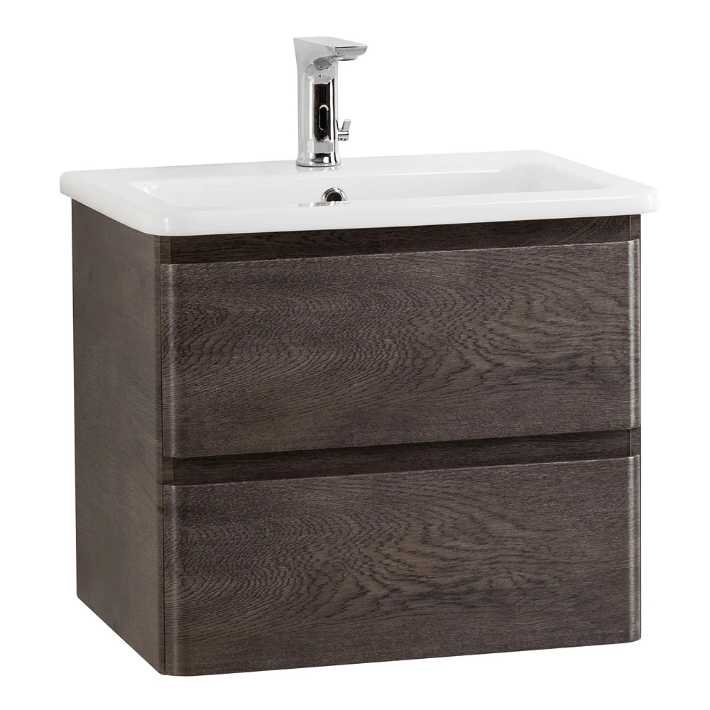 Приобрести belbagno тумба с раковиной albano-cer 50 см, подвесная rovere nature grigio, белая раковина