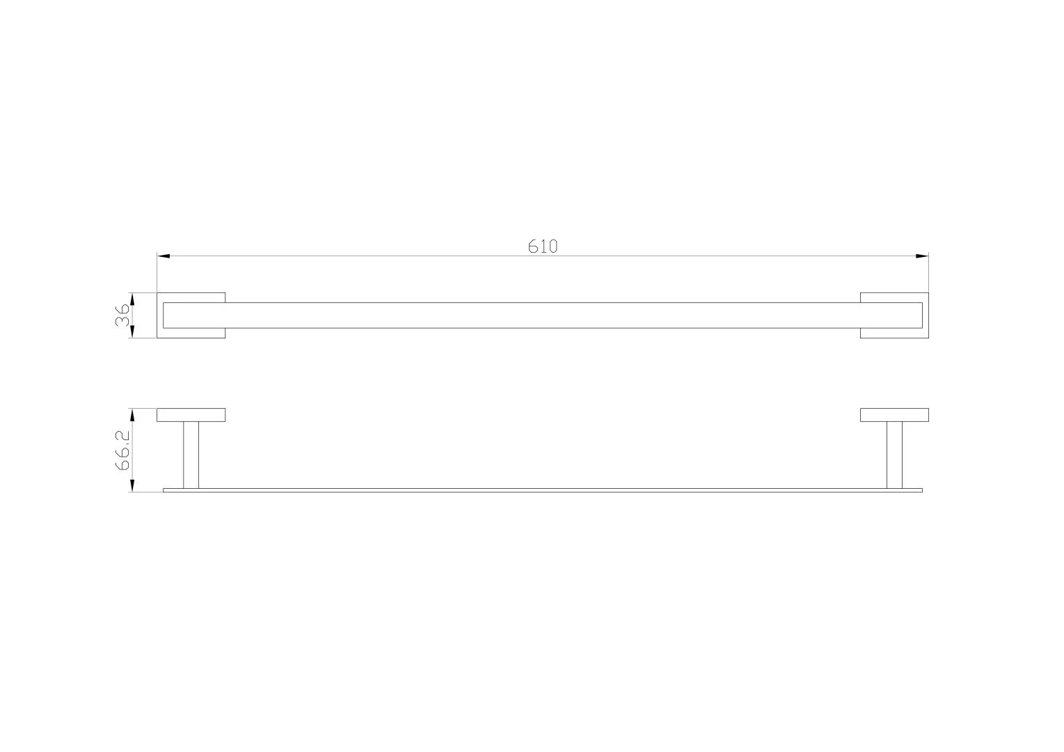 Приобрести вешалка для полотенец wonzon & woghand flat, хром (ww-9712-60cm)