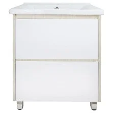 Loranto Тумба напольная с раковиной Stella 60/2Н 61х74 см, белая/дуб дымчатый (CS00083055)
